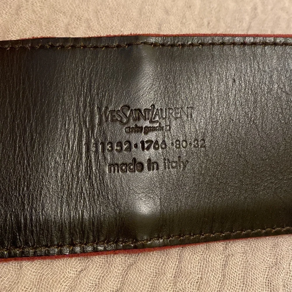 Yves Saint Laurent Vintage Suede Belt